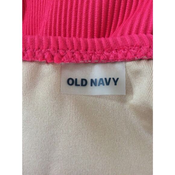 Old Navy One Piece Swimsuit Halter Ribbed Padded Swimwear - Picture 8 of 8